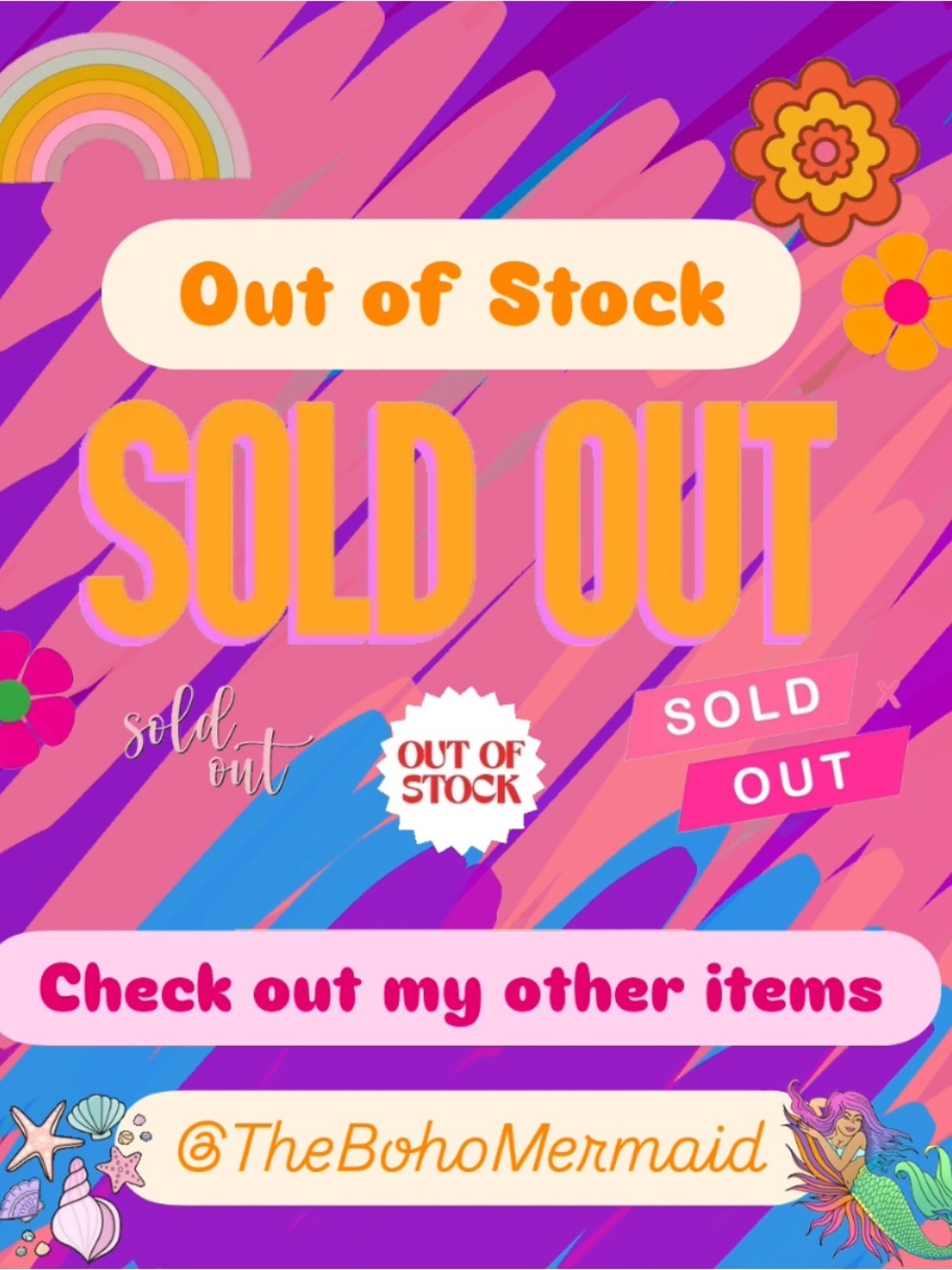 Sold out Out of inventory